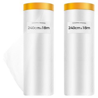 DADA 塑膠布遮蔽保護膠帶, 2個