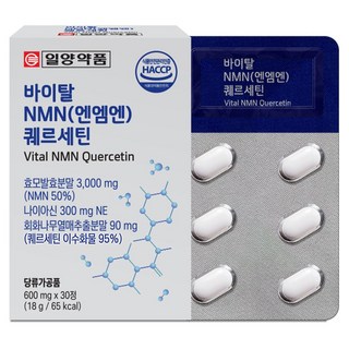 일양약품 바이탈 NMN 퀘르세틴 18g, 1개, 30정