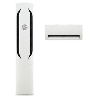 LG전자 듀얼 인버터 65.9㎡ + 18.7㎡ 휘센 오브제컬렉션 2 in 1 멀티형 에어컨 방문설치, FQ20VDWHM2(스탠드형), SQ06BDAWBJ(벽걸이형), FQ26DWAU(스실외기), 일반배관형