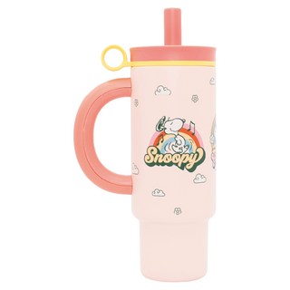 COTD 陶瓷保溫把手杯 SNOOPY聯名, 史努比粉色, 1個, 1.1L