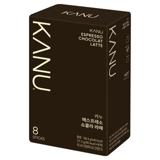 카누 에스프레소 쇼콜라라떼, 1개, 8개입, 17.3g
