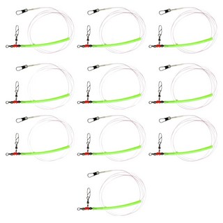 바다의꿈 한치의 꿈 대용량 오모리그 채비 목줄, 형광 + 투명, 10개