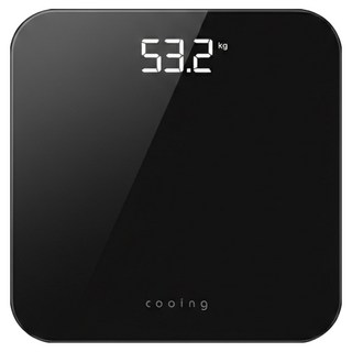 쿠잉전자 가정용 디지털 LED 체중계, BDS-260BK, 블랙, 1개