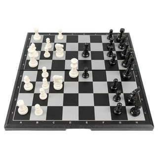 모더너리 휴대용 접이식 자석 체스 세트 20 x 20 cm, 혼합색상, 1세트