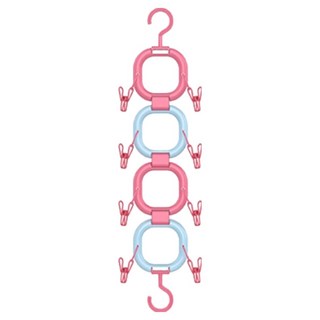 The Flow Commerce 門後縫隙收納掛架 多功能掛鉤 4入組, 粉藍色, 1套