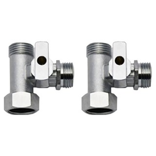 plusbrand 浴室Plus 黃銅 T型閥 鎖定功能 水管轉接頭 馬桶坐墊用配件, 單一顏色