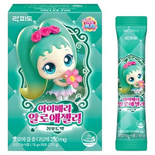 락피도 아이베라 알로에젤리 18p, 270g, 1개, 청포도맛