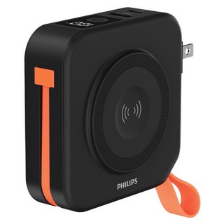 PHILIPS 飛利浦 多合一快充磁吸行動電源, 百搭黑, DLP4348CB/96-E