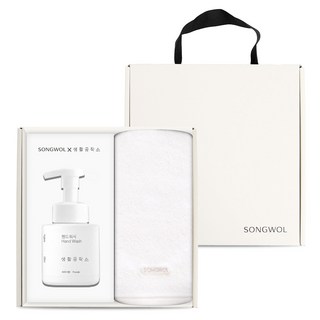 松月毛巾 × 生活工匠 Prism 飯店毛巾 170g 30支精梳棉 + 洗手乳 250ml 禮盒組, 白色, 1套