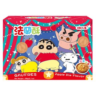 AMANDIER 雅蒙蒂 蠟筆小新法蘭酥 蘋果派風味, 88g, 1個