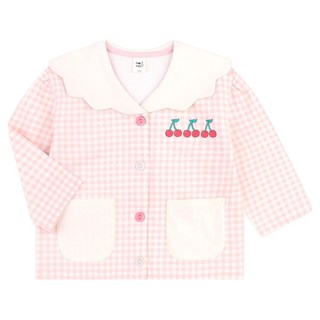 mollimelli 甜美櫻桃扇貝領開襟衫