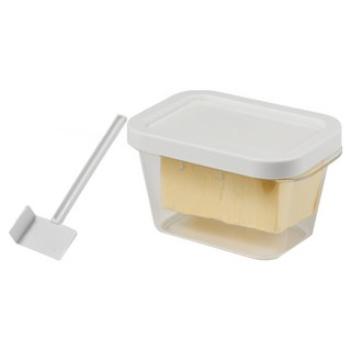 아케이바이 커팅 고급형 버터 소분 보관함 세트, 1세트, 버터 보관함 + 주걱