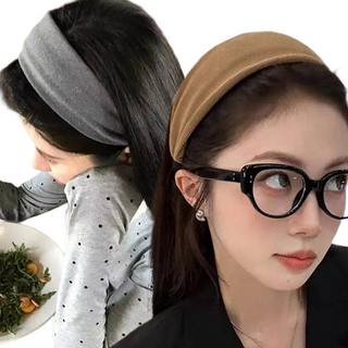 PEONIST 簡約布料寬版髮帶 35cm 2件組