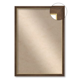 108片拼圖專用畫框 Sharpris 纖薄邊框 18 x 25 cm, 胡桃木色, 1個