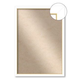 150片拼圖專用畫框 無玻璃纖薄邊框 21 x 28.5 cm, 白色, 1個