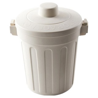 존글로벌 강력 밀폐 미니 음식물 쓰레기통, 베이지, 1개
