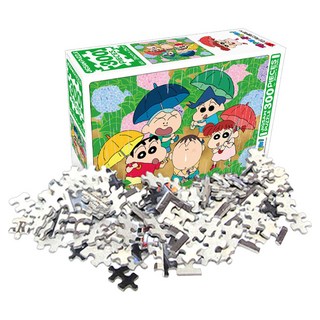 학산문화사 짱구 비오는 날의 친구들 직소퍼즐, 혼합색상, 1개, 300피스