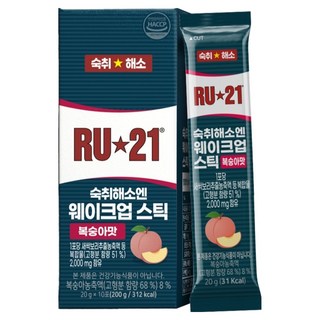 ru21 Wake Up 解酒條 水蜜桃口味 10入, 200g, 1個