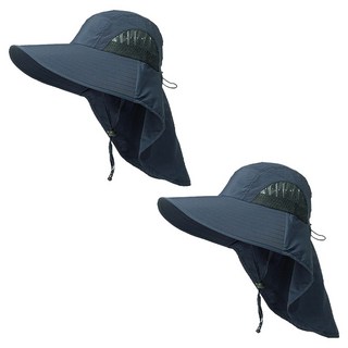 바코젤 햇빛가리개 트레킹 낚시 등산모자 2p, 네이비 블루