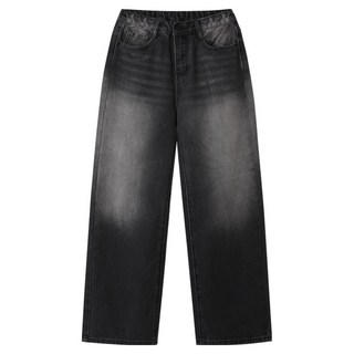 엠엔씨 남녀공용 히든밴딩 와이드 숏기장 청바지 MDPT003IT