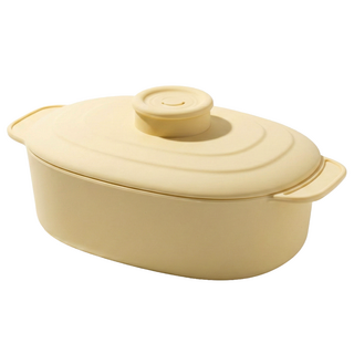 위티미티 촉촉 전자레인지 2단 스팀조절 실리콘 찜기 1300ml, 버터 베이지, 1개