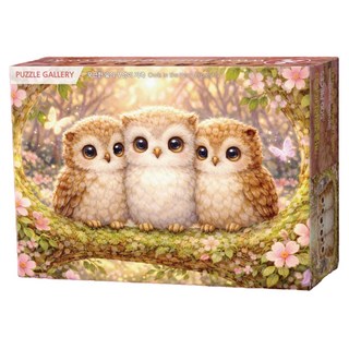 퍼즐갤러리 퍼즐 포근한 숲의 부엉이 가족 퍼즐 PG533, 혼합색상, 1개, 500피스