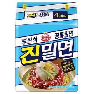 오뚜기 진밀면 135g, 4개