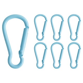 yarna 컬러 카라비너 키링, 스카이블루, 7개