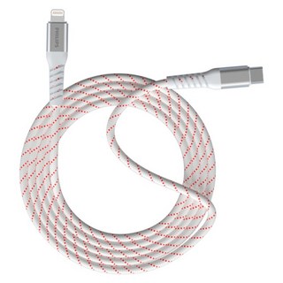 PHILIPS 飛利浦 USB-C-Lightning 不打結磁吸收納線 DLC4588V, 白色, 1個, 150cm