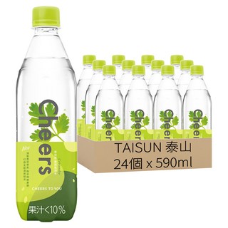 TAISUN 泰山 Cheers Coriander香菜氣泡水, 24個, 590ml