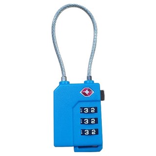 비앤홈 TSA 와이어 번호 자물쇠 3단, 1개