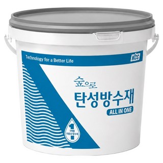 KCC숲으로 탄성방수재 올인원 페인트, 회색, 16kg, 1개