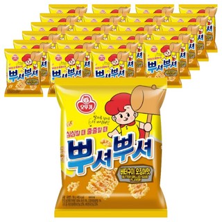 오뚜기 뿌셔뿌셔 버터구이 오징어맛, 90g, 24개