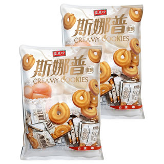 盛香珍 斯娜普蛋酥, 500g, 2袋