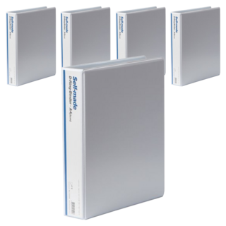 희망사무포인트 3공 D링 바인더 5cm 라벨색상 랜덤, 백색, 5개