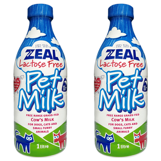 ZEAL 紐西蘭犬貓專用鮮乳 不含乳糖, 1L, 2瓶