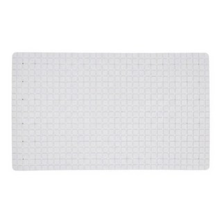 新錸家居 TPE浴室防滑墊/可拼接真空吸盤地墊, 1個, 簡約白