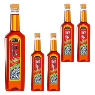 CHIN-SU Nước mắm 鮭魚味魚露, 650ml, 5個