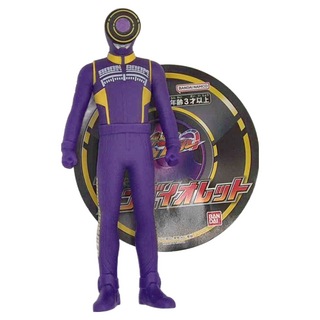 BANDAI 爆上戰隊 英雄軟膠系列 紫色戰士 BT231789, 1個