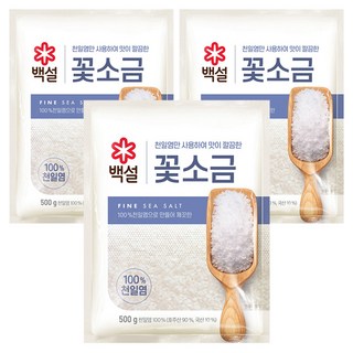 CJ BEKSUL 白雪 花鹽, 500g, 3個