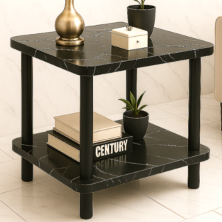 제이유엔비아이 스퀘어 사각 사이드 테이블, 블랙마블