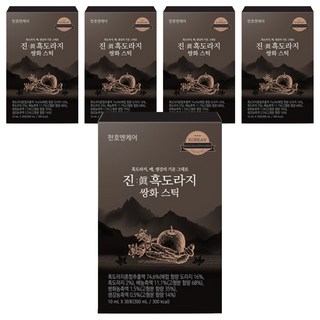 천호엔케어 진 흑도라지 쌍화 스틱, 300ml, 150개