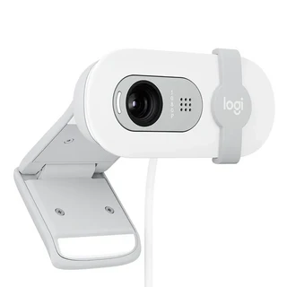 logitech 羅技 Brio 100 網路攝影機 VU0072, 珍珠白色