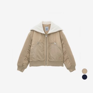 JUCY JUDY 女款針織拼接翻領外套 JYJP721B