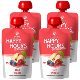 Happy Hours 生機纖果飲 蘋果/藍莓/草莓, 100g, 4入