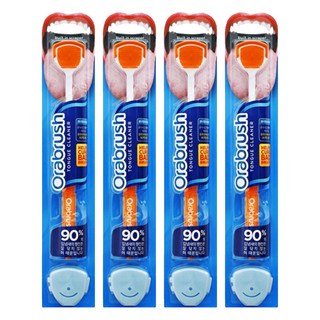 오라브러쉬 혀클리너 오렌지, 4개