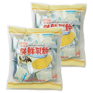 福義軒 純鮮乳餅, 片片薄酥脆, 濃郁奶香, 320g, 2袋