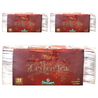 Stassen 司迪生 純錫蘭紅茶包, 2g, 100包, 3盒
