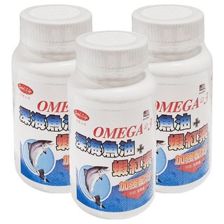 good Life 得意人生 Omega 3深海魚油 + 蝦紅素 軟膠囊, 60顆, 3罐