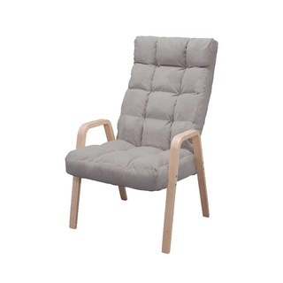 IRIS OHYAMA 日式舒活休閒椅 加高款 WAC-L, 灰色, 1個